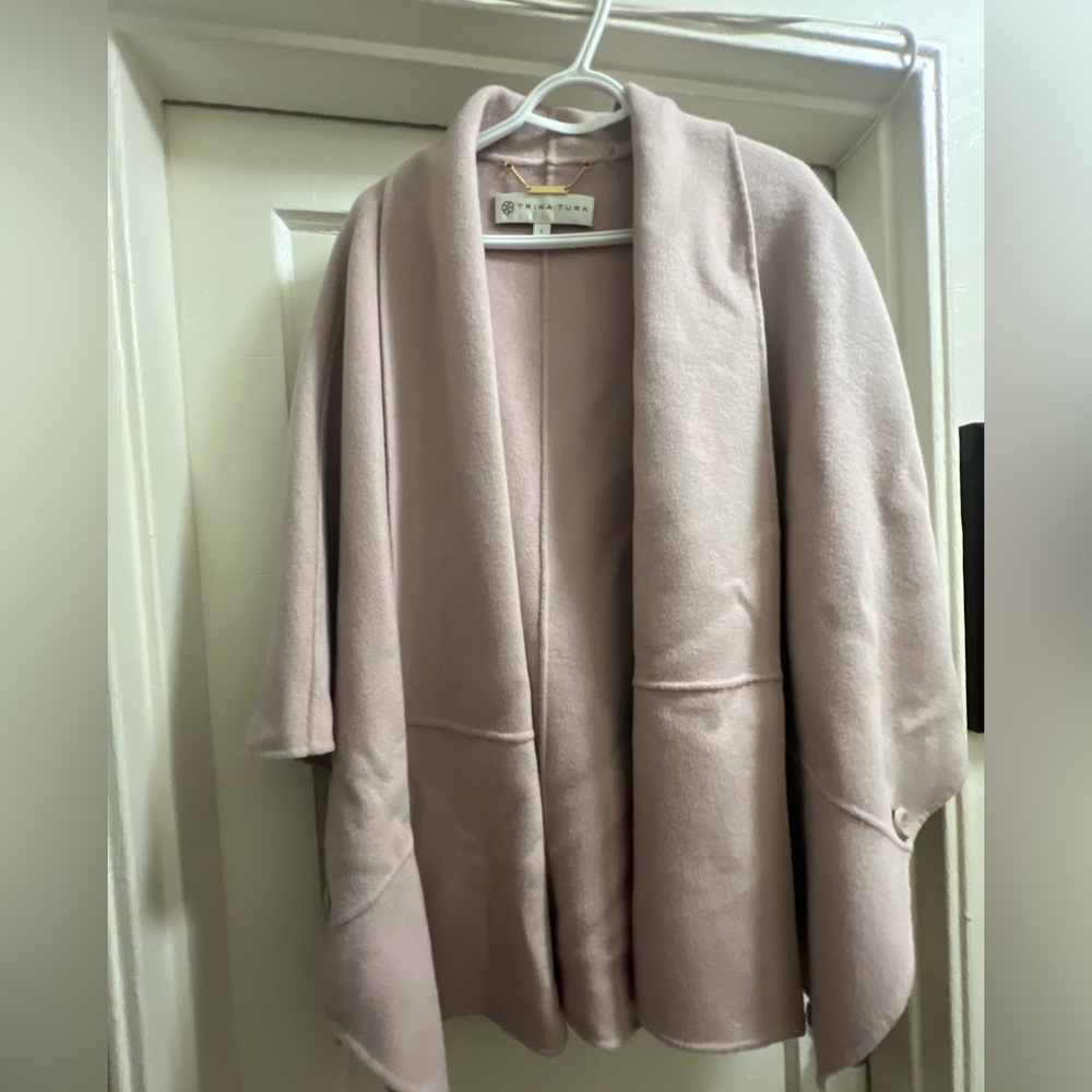 Trina Turk Wool Cape Poncho